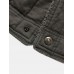 Mens Warm Fleece Lined Pocket Cargo Jacket With Pocket