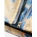 Mens Tie  Dye Double Flap Pockets Zipper Thick Loose Hooded Jacket