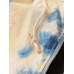 Mens Tie  Dye Double Flap Pockets Zipper Thick Loose Hooded Jacket