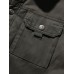 Mens Warm Fleece Lined Pocket Cargo Jacket With Pocket