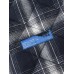 Mens Warm Double Pocket Plaid Thicken Lapel Jacket