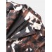 Mens Abstract Printing Mid  Length Single  Breasted Trench Coats