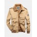 Mens Zip Up Letter Embroidery Badge Sherpa Lined Thick Lapel Casaul Jacket